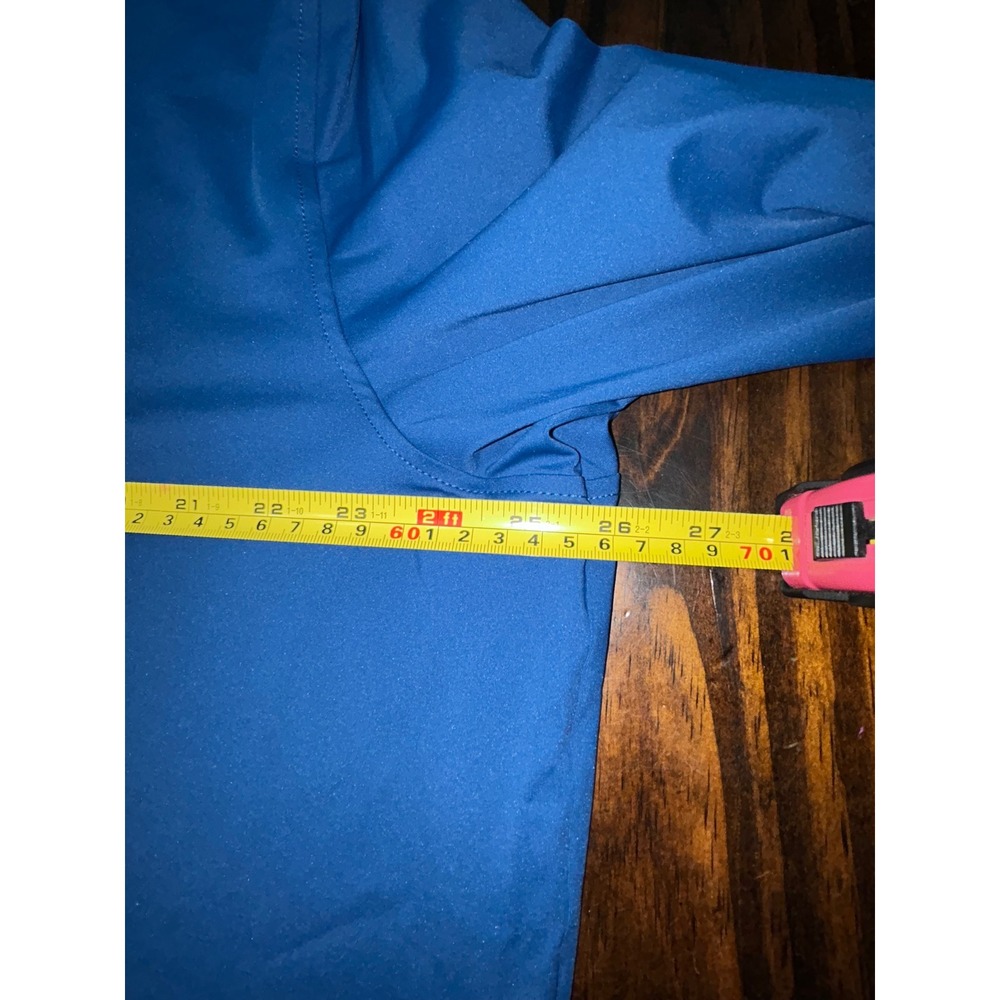 Maelreg Performance Polo Mens 2XL Blue Long Sleeve Wicking UPF 30 Golf Shirt NEW - Picture 6 of 7